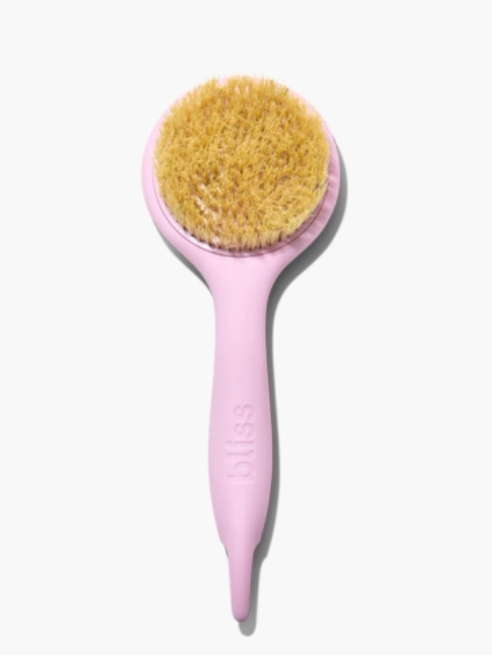 Bliss Light Pink Full Body Dry Brush Natural Sisal Exfoliating Body Brush NWT